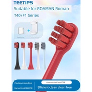 TEEETIPS Adapt to ROAMAN Roman T40 Electric Toothbrush Head HT30 Careful Machine F1 Planet Brush Rep
