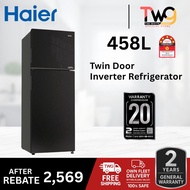 Haier 418L / 458L 2-Door Twin Inverter Refrigerator I Fridge I DEO Fresh I ChillerBox HRF-418IHM / H
