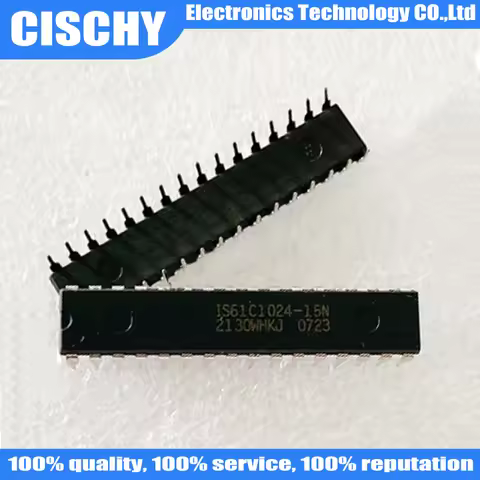 5pcs/lot IS61C1024-10N IS61C1024-12N IS61C1024-15N DIP IS61C1024 61C1024 DIP-32 In Stock