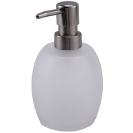 Bathroom Soap Dispenser Glass Bottle Head Metal Head Pump Lotion Container Bottle Liquid Soap Dispenser 15 Oz