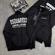 Jacket Wind Men's and Women's Dsq2 Black Heat Printed Chest Mixed Letter Print Dsquared2 Ceresio 9 M