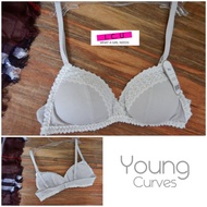 Young CURVES BRA C02-100085 Gray Size M (Fit Bra 32-34)
