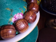 海南黃花梨野生樹頭老料水波紋虎皮紋手串13x14mm