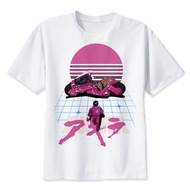 Akira Synthwave T Shirt japanese anime t-shirt Summer fashion tshirt casual white print for male com