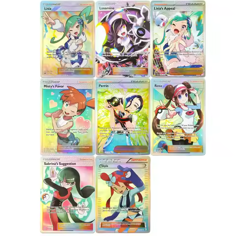 Proxy Pokemon Trainer Card Rosa Misty Favor Lusamine Lisia Skyla Perrin Sabrina suggestion English P