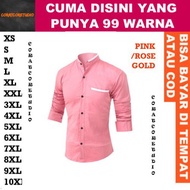 MERAH KEMEJA 99 COLORS 10XL 9XL 8XL 7XL 6XL 5XL 4XL 3XL XXL XL LMS XS Jumbo BIG SIze Men's Shirt Men