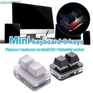 AQUAEDGE Copy Paste Keypad, Red Switch Mini Custom Mini 2 Key Keypad, Hot Swap Keypad Type-c Interfa