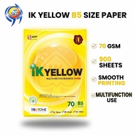IK Yellow B5 Paper 70gsm (900 Sheets) Kertas B5