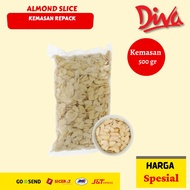 Almond Slice / raw almond slice 500 gr