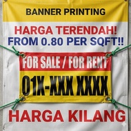 ECONOMY  3ft x 5ft Banner Printing | Percetakan Sepanduk | 布条印刷 - Eyelet & Rope