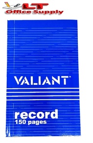 Valiant Record Book Notebook Hard Cover Junior Record Book