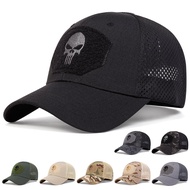 Camo Skull Baseball Cap Fishing Caps Men Outdoor Camouflage Jungle Hat Airsoft Tactical Hiking Hat Casquette