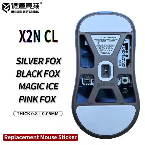 UnusualWaySports Mouse Skates Feet Pulsar X2N CrazyLight CL Cambered Surface PTFE Anti Collapse Magi