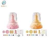 [Dovewill] Electric Pottery Wheel Set for Kids Crafting Projects DIY Porcelain Machine