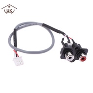 UK 30CM Audio Signal Cable 2 RCA TO XH2.54MM-3PIN Interface Amplifier Panel