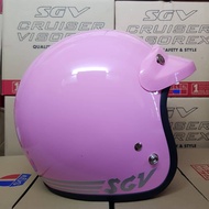 Original SGV Trendy PINK Motorcycle Helmet Topi Dewasa CAP PINK