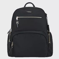 TUMI VOYAGEUR CARSON系列尼龍15吋筆電後背包 黑X金