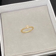 2026 New Style Cartier Golden Water Drop Diamond Ring Light Luxury Exquisite Ring High-End Fine Ring