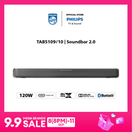 Philips TAB5109 2.0ch Soundbar with Dolby Digital Plus | DTS Virtual X | Bluetooth 5.4