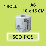 A6 10X15CM 500 PCS Thermal Printer Thermal Paper CourierBag Sticker Shipping Air Waybill Label Consignment Barcode