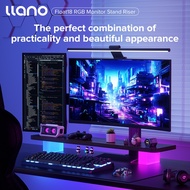 Llano Monitor Stand With RGB Light Computer Screen Increased Shelf Computer Rack Desktop Monitor Ris