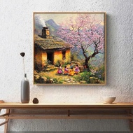 Northwestern spring natural canvas print wall painting - 60 x 60 cm