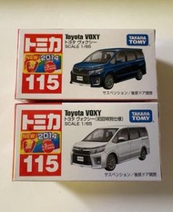 Takara TOMY Tomica No. 115 豐田 Toyota Voxy 初貼&初回初貼一對日版 HH