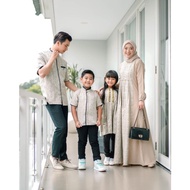 Promo Sarimbit Keluarga Nibras Daania Taupe Gray Gamis Nibras Baju Cou