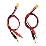 OliYin RC Battery Charge XT30 to 4.0mm Banana Plug 16AWG 30cm 11.8inch Cable Connector for RC Helico