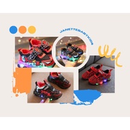 Spiderman Shoes - Spiderman Shoes - Children's Light-Up Shoes - Superhero Light-Up Shoes - Imported 