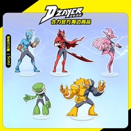 合力官方 D'ZAYER 少年战队漫画系列 周边商品 L 型文件夹/ 帆布袋/亚克力胸针/钥匙扣/光栅卡/ 立牌  SKUAD DZAYER Acrylic Keychain/ Standee/ Fi