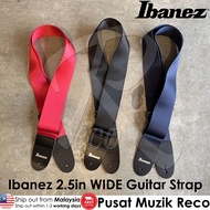 Ibanez High Quality 2.5in WIDE Acoustic Electric Bass Guitar Strap Gitar Strap Gitar Akustik Elektrik Bass Kapok Gitar