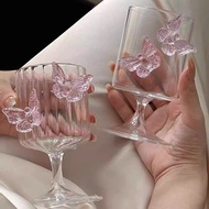 Goblet goblet goblet High Borosilicate Glass goblet Butterfly Glass Single Layer Universal Champagne
