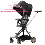 Mmflight Kereta Dorong Bayi Stroller Baby 2 Arah Lipat Traveling Cabin Size