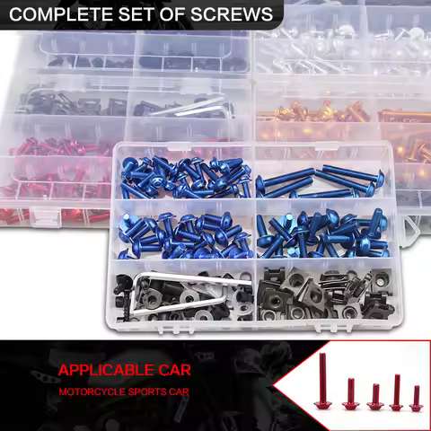 201 PCS Motorcycle Fairing Bolt Screw Nut Clip Kit Bodywork for GSXR600 GSXR750 GSXR1000 GSXR 600 75