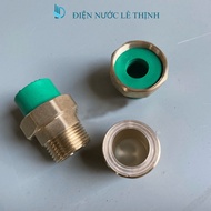 Coupling to convert 34mm machine thread to 25mm ppr heat welding pipe - 32 external thread shrink to