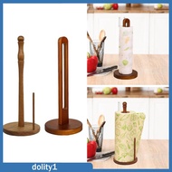 [Dolity1] Paper Towel Holder, Wrapping Paper Storage, Roll Paper Stand, Wooden Stand, Kitchen Roll D
