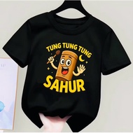 Children's T-shirt with Tung Tung Sahur Scythe Character, Ages 2-16 Years Baju Budak Lelaki Tshirt B