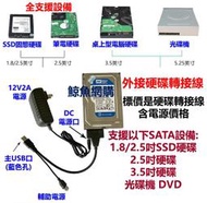 現貨:2.5吋+3.5吋SATA硬碟轉接線附電源USB3.0 to SATA3 支援SSD硬碟 行動硬碟盒光碟機鯨魚網購