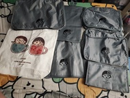 1套7件$279，$499兩套，可散賣
1）canvas & chibi maruko chan 小丸子小玉×茶杯圖案袋
2）小丸子旅行收納袋-wash bag/筆袋/化妝袋/護膚品袋/個人護理用品袋