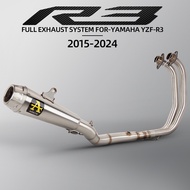 For Yamaha R3 R25 MT03 MT25 2015-2024 Motorcycle Exhaust Full System Modify Arrow Muffler with DB Ki