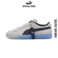 PUMA KIDS - รองเท้าผ้าใบหนังกลับเด็กโต PUMA x PLAYSTATION สีเทา  - 39665501