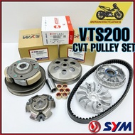 SYM VTS200 VTS 200 ELEGEN 150 CVT FRONT PULLEY BELT BELTING ROLLER BUSH AUTO HOUSING REAR PULLEY FUL