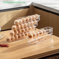 FBSG 1/2/3-layer Egg Storage Box Automatic Rolling Eggs Holder Rack Ladder Refrigerator Eggs Dispens