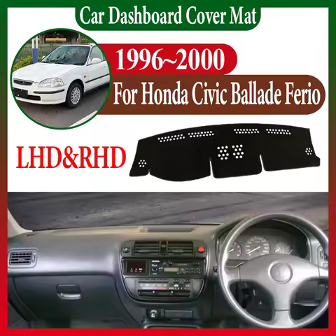 Car Dashboard Dashmat Anti-sun For Honda Civic Ballade Ferio EJ EK EM 1996~2000 Center Console Dash 