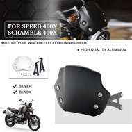 Promotion Suitable for Triumph Climbing 400X Scrambler Speed400 Retro Small Windshield Aluminum Fron