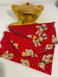 熊寶貝喜洋羊红包袋  紅 存摺袋 筆袋 收納袋 存摺袋