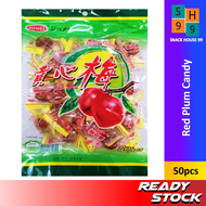 【50 pcs】Red Plum Candy Gula Asam Mei 梅心糖【SnackHouse99】