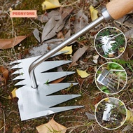 PEONYTWO Rake, Wooden Digging Tools Hand Weeder Tool, Home&amp;Garden Portable Farmland Handheld Puller Manual Tool