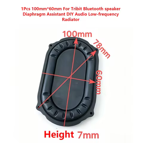 1Pcs 100mm*60mm For Tribit Bluetooth speaker Diaphragm Assistant DIY Audio Low-frequency Radiator